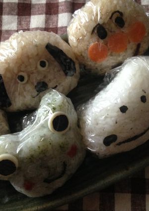 簡単キャラ弁おにぎり☆いろいろ(^^)-レシピのメイン写真