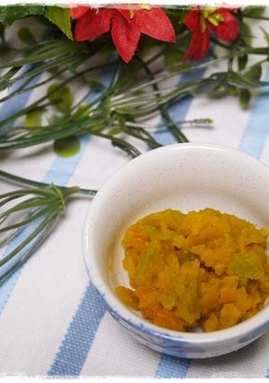 離乳食中期　かぼちゃのだし煮-レシピのメイン写真