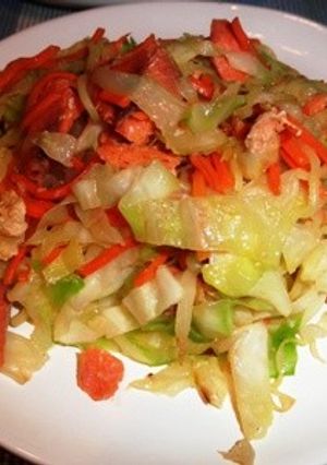 鮭とキャベツの塩レモン焼きそば-レシピのメイン写真