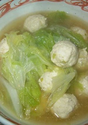 鶏団子と白菜の煮物-レシピのメイン写真