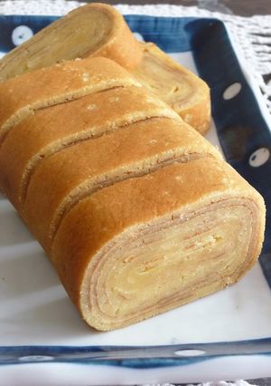 ✿卵焼き？ホットケーキ✿バウムクーヘン風-レシピのメイン写真