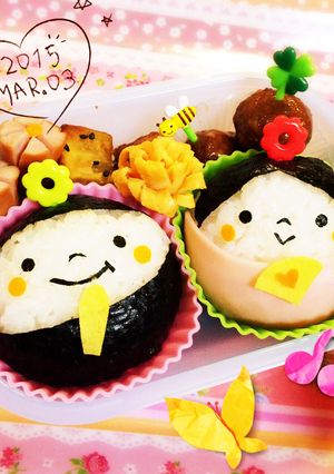 ひな祭り☆キャラ弁-レシピのメイン写真