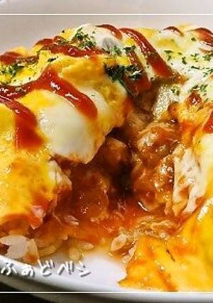 ジューシー✿焼きトマトのオムライス-レシピのメイン写真