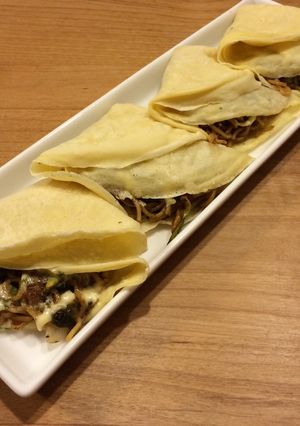 楽しい☆焼きそばクレープ-レシピのメイン写真