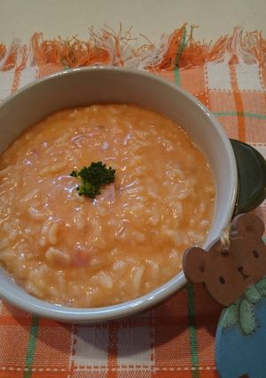ケチャップで♪簡単トマトチーズリゾット☆-レシピのメイン写真