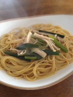 長ネギとえのきの和風スープパスタ-レシピのメイン写真