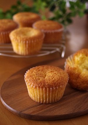 栗まるごと☆はちみつの簡単カップケーキ-レシピのメイン写真