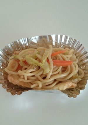 お弁当に！残り物で焼きそばカップ-レシピのメイン写真