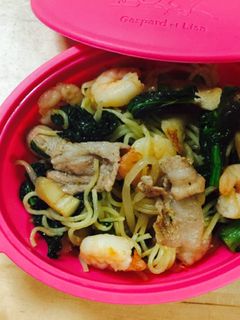 柚子胡椒ピリッと香る菜花の塩焼きそば-レシピのメイン写真