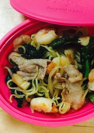 柚子胡椒ピリッと香る菜花の塩焼きそば-レシピのメイン写真