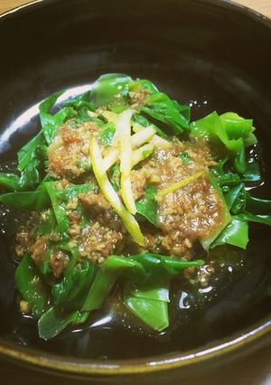 野草を楽しむ～甘草のレモン酢味噌和え-レシピのメイン写真