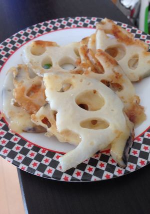 おつまみにも！簡単れんこんチーズ焼き-レシピのメイン写真