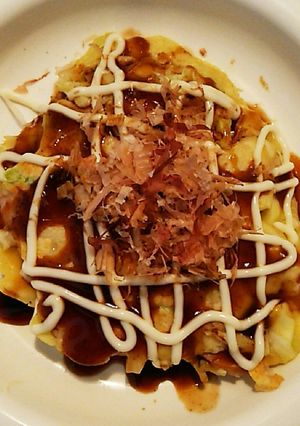 前日余った天ぷら粉で、簡単お好み焼き❣❣-レシピのメイン写真