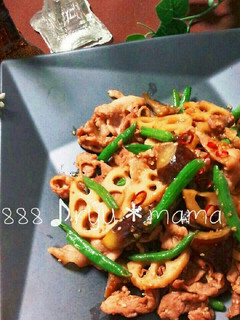豚肉とナス蓮根インゲンのごま味噌炒め☆-レシピのメイン写真