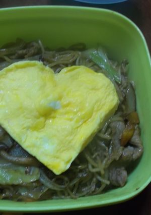 愛情たっぷり焼きそば弁当-レシピのメイン写真