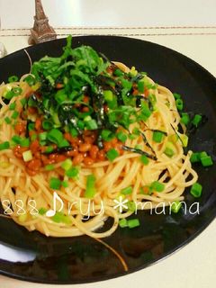 ランチに♪柚子胡椒と納豆の和風パスタ-レシピのメイン写真