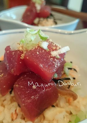 ランチにひと手間✾絶賛!!マグロ漬け丼-レシピのメイン写真