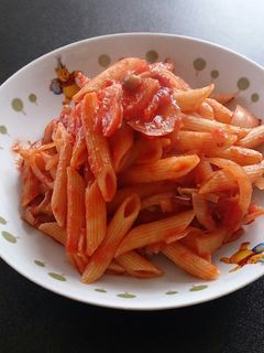 簡単♪しめじとベーコンのトマトペンネ-レシピのメイン写真