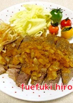 ビーフステーキ たまねぎソース-レシピのメイン写真