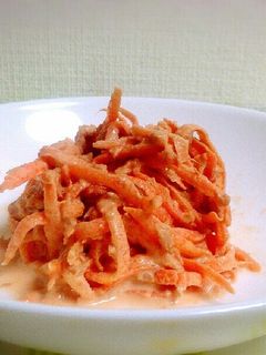 にんじんとツナのオーロラソースサラダ-レシピのメイン写真