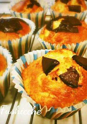 オリーブオイル♥チョコバナナマフィン-レシピのメイン写真