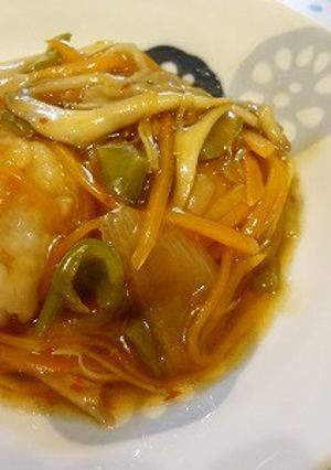 鱈の中華風ピリ辛野菜あんかけ♪-レシピのメイン写真