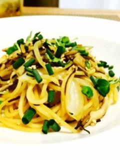 【15分】簡単*塩昆布と舞茸の和風パスタ-レシピのメイン写真