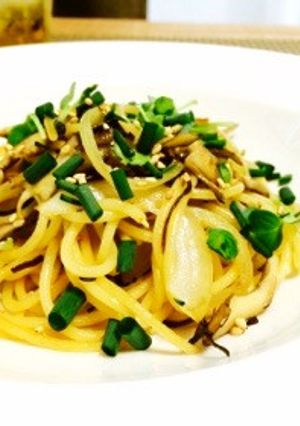 【15分】簡単＊塩昆布と舞茸の和風パスタ-レシピのメイン写真