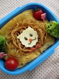 焼きそばライオン弁当(キャラ弁)-レシピのメイン写真