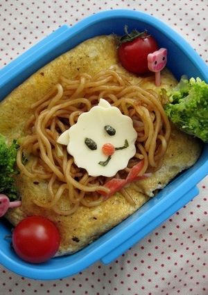 焼きそばライオン弁当（キャラ弁）-レシピのメイン写真