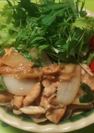 鶏胸肉と野菜の甘辛マヨ味噌炒め-レシピのメイン写真