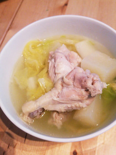 味付け塩だけ!!白菜と大根のチキンスープ-レシピのメイン写真