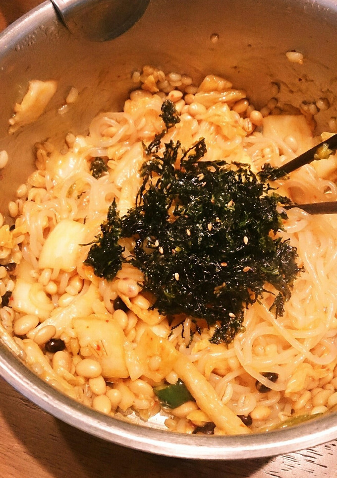 キムチと白滝の炒め物 ダイエットしよ！-レシピのメイン写真