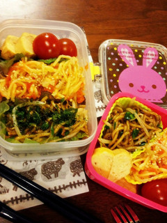 カラフル!2色焼きそば弁当-レシピのメイン写真