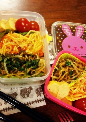 カラフル!2色焼きそば弁当-レシピのメイン写真