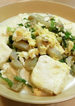ザーサイにら豆腐-レシピのメイン写真