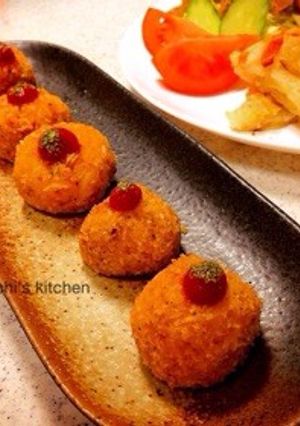 パスタリメイク★揚げないライスコロッケ-レシピのメイン写真
