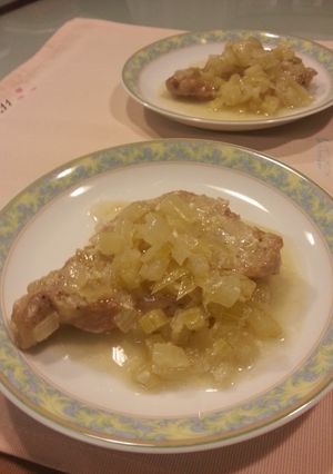 豚ロース肉とセロリの洋風煮込み-レシピのメイン写真