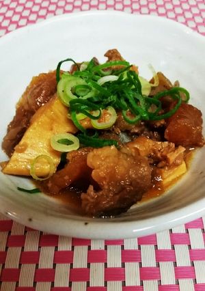 圧力鍋で簡単スジの味噌煮込み-レシピのメイン写真