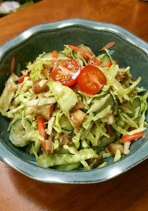 モリモリ食べれちゃうおかずサラダ♪-レシピのメイン写真