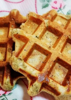 ベルギーワッフル☆緑茶☆我が家のイチオシ-レシピのメイン写真