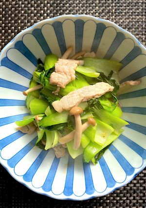 青梗菜の柚子胡椒炒め-レシピのメイン写真