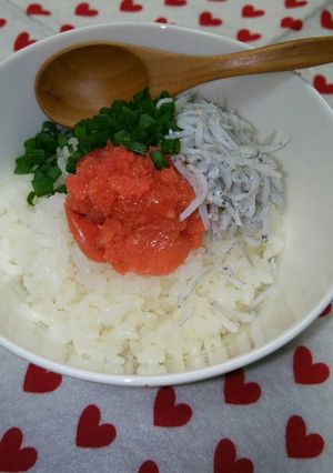 超簡単☆タラコとシラスの混ぜご飯♪-レシピのメイン写真