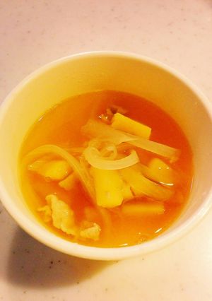 離乳食後期～☆さつまいもコンソメスープ-レシピのメイン写真