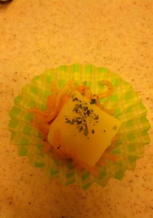 簡単チーズたらこそば-レシピのメイン写真