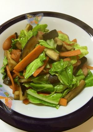 野菜のマヨ麺つゆ炒め☆-レシピのメイン写真