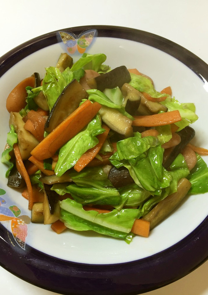 野菜のマヨ麺つゆ炒め☆-レシピのメイン写真