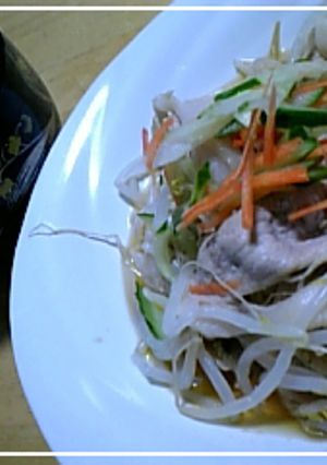 冷豚野菜混ぜとスープ-レシピのメイン写真