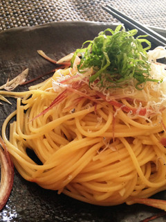 お箸で食べる♪爽やかな大葉と茗荷のパスタ-レシピのメイン写真