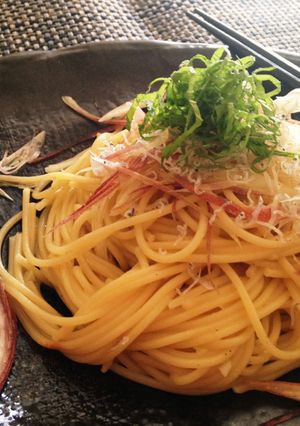 お箸で食べる♪爽やかな大葉と茗荷のパスタ-レシピのメイン写真